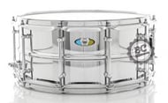 Caixa Ludwig Supralite LW6514SL Steel Shell 14x6,5" com Aros Power Hoop e Tube Lugs