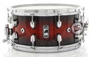 Caixa Mapex Black Panther Solidus 14x7" casco bem espesso em Maple 11mm e aros Sound Arc Hoop