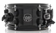 Caixa Mapex New MPX Midnight Black 10x5,5" Modelo Novo casco com Maple, automático Armory e caneca