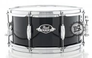 Caixa Pearl Export EXX Jet Black 14x6,5" Mahogany Hybrid Shell, peles Remo e canoas inteiriças