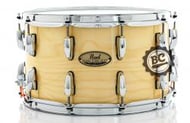 Caixa Pearl Session Studio Select Gloss Natural Birch 14x8" Casco Fino Híbrido em Mogno e Birch