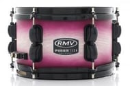 Caixa RMV FiberTech Pink Wood Burst 10x6" Casco Híbrido com Aros Inoxidáveis 1,7mm (Exclusiva)