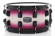 Caixa RMV FiberTech Pink Wood Burst 14x8" Casco Híbrido com Aros Inoxidáveis 1,7mm (Exclusiva)