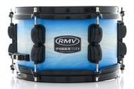 Caixa RMV FiberTech Blue Wood Burst 10x6" Casco Híbrido com Aros Inoxidáveis 1,7mm (Exclusiva)