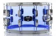 Caixa Torelli Diamante Acrílico Azul 14x8" TCD88AZ com buchas e esteira em brass e 10 afinações