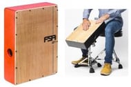 Cajón FSA Slim Series CSL505 Vermelho Acústico Compacto com Excelente Sonoridade