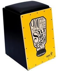Cajón Sal da Terra Gospel EG214E Elétrico com Tampo em Paricá, Assento Almofadado e Captador XLR