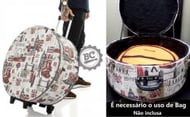 Case de Pratos KGB Bandas Britânicas para Pratos até 22" Extra com rodinhas e espaço interno pra bag