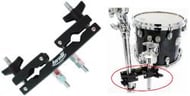 Clamp Torelli TA425 Preto Epoxi Multiuso com 2 Conexões para Tons, Holders ou Acessórios