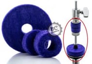 Feltros para Presilha de Máquina de Chimbal Gorilla Roxo FPHHR Kit para Presilha e Base da Máquina
