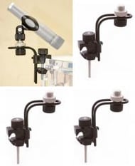 Kit com 4 Clamps de Microfone ASK B10 Compatível com Aros de Bateria e Percussão