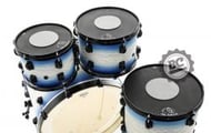 Kit de Abafadores Gorilla KT2C Tons e Surdo Cinza 12",13",16" Borracha Funciona como Pad de Estudo