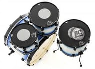 Kit de Abafadores Gorilla KT3C Tons e Surdo Cinza 10",12",16" Borracha Funciona como Pad de Estudo