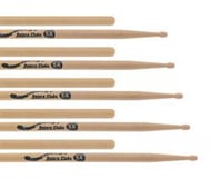 Kit de Baquetas 5A Batera Clube Pacote com 5 Pares by Liverpool em Tauarí Wood Nirvana Padrão 5A