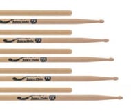 Kit de Baquetas 7A Batera Clube Pacote com 5 Pares by Liverpool em Tauarí Wood Nirvana Padrão 7A