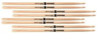 Kit de Baquetas Promark Padrão com 4 Pares 7A Clássica TX7AW em Classic Hickory Made in USA