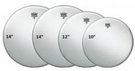 Kit de Peles Remo Ambassador Coated Tons 10",12",14" e 14" Caixa Porosa (10459) Made in USA