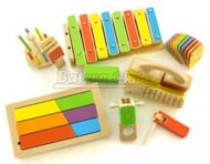 Kit de Percussão Infantil Percubo Mafagafo M11 com 10 Instrumentos (Musicalização Infantil)