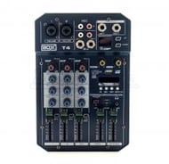Mixer BOXX T4 Mesa de Som 3 Canais para Lives e Gravações Interface Plug and Play para Smartphones