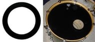 Molde para Fazer Furo no Bumbo Remo Dynamo Black 5.5" Proteja o Furo do Bumbo contra Rasgos