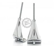 Parafuso e Garra de Bumbo Torelli TGB156 Kit com 2 unidades de garras e parafusos cromados