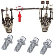 Parafuso Gibraltar SC-0129 Kit com 4 Un. para Cardã de Bumbo "Similar Pearl KB-610/6" (019384)