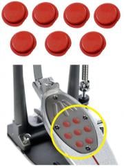 Pastilha de Borracha para Pedal Pearl Red Eliminator e Demon Drive NP-283RV/7 Traction Grip