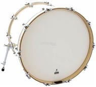 Pele Attack Drumheads Terry Bozzio Signature Coated 22" de Bumbo Porosa com Muffle Abafador TBNO22C