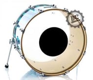 Pele Encore Remo CS Clear Bass Controlled Sound 22" de Bumbo com bola central e filme único (10601)