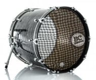 Pele Luen Dudu Portes Silent Heads 22" de Bumbo Pele Muda Compatível Baterias Eletrônicas (11111)