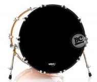 Pele Williams Shadow Black de Bumbo 20" Resposta Preta com Anel Abafador WS1SC-EH250-20