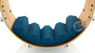 Abafador de Bumbo Kick Control KC14AZ Azul com Profundidade até 14" e Diâmetro 18" a 26"