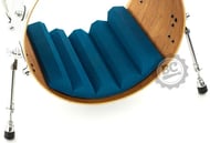 Abafador de Bumbo Kick Control KC16AZ Azul com Profundidade até 16" e Diâmetro 18" a 26"