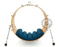 Abafador de Bumbo Kick Control KC18AZ Azul com Profundidade até 18" e Diâmetro 20" a 26"