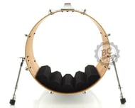 Abafador de Bumbo Kick Control KC18PR Preto com Profundidade até 18" e Diâmetro 20" a 26"