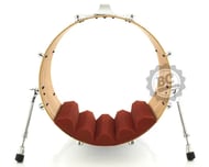 Abafador de Bumbo Kick Control KC18VM Vermelho Profundidade até 18" e Diâmetro 20" a 26"
