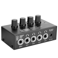 Amplificador Áudio de Fone de Ouvido On Stage HA4000 Pro Headphone Amplifier com 4 saídas e fonte (031148)