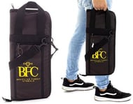 Bag de Baquetas BFC Brazilian Finest Cymbals Marrom em Eco Couro com Bolso Frontal KN (3368)