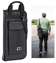 Bag de Baquetas Meinl Pro Stick Bag Carbon Ripstop MSBCR padrão topíssimo mais rígida com alça de ombro
