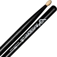 Baqueta Vater 5A Eternal Black VHEB5AW Padrão 5A Clássica Preta em Hickory Made in USA
