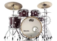 Bateria DW Design Cherry Stain Lacquer Specialty 22",10",12",16", caixa (Shell Pack) Seminova