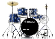 Bateria Infantil Zowag Z1 NIght Blue Party NBP completa com pratos, ferragens e padrão semiprofissional