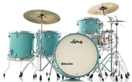 Bateria Ludwig Neusonic Made in USA Skyline Blue com Bumbo 22",13",14",16" (Shell Pack) Maple Cherry