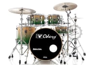 Bateria Odery New Eyedentity Lacewood Birch Dark Forest Fade 20",10",12",14" (Shell Pack)