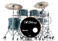 Bateria Odery New Eyedentity Maple Split Ocean 22",8",10",12",16" (Shell Pack) Ultra Premium Wrap