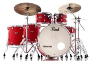Bateria Pearl Decade Maple Matte Racing Red 22",10",12",14",16", caixa e Kit Ferragens HWP-830