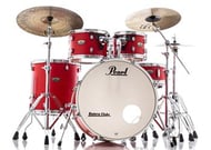 Bateria Pearl Decade Maple Matte Racing Red 22",10",12",16", caixa e Kit Ferragens HWP-830