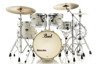 Bateria Pearl Export EXX Jazz Slipstream White com Bumbo 18",10",12",14", caixa e Kit de Ferragens 830