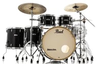 Bateria Pearl Masters Complete Maple MCTN Piano Black 22",10",12",14",16" Optimount Reference (Shell Pack)