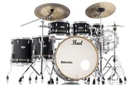 Bateria Pearl Professional Series Maple Black Gold Contrail 22",8",10",12",14",16" (Shell Pack) Padrão Session